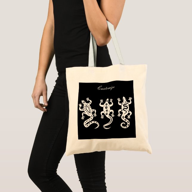Bolsa Tote Estilo Thunder_Cove Sudoeste de Três Lagartos Pret (Frente (produto))