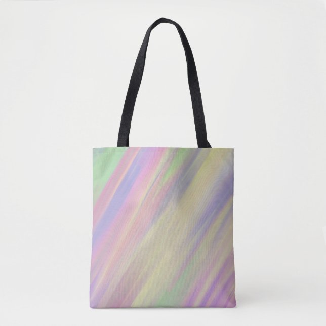 Bolsa Tote Estilo Tie Dye Fundo Mistura de Cores Múltiplas (Frente)