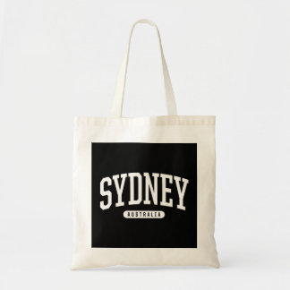 Bolsa Tote Estilo Universitário Sydney Austrália Souvenir Gif
