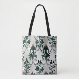 Bolsa Tote Estilo verde, prateado e preto