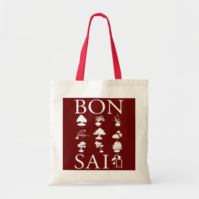 Bolsa Tote Estilos Básicos da Árvore Bonsai (Frente)