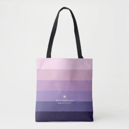 Bolsa Tote Estirpes Modernas Com Monogramas De Roxo
