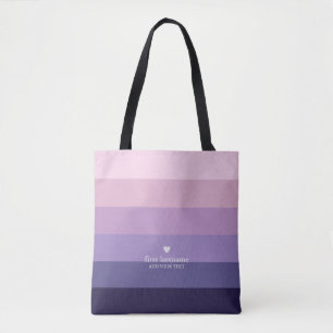 Bolsa Tote Estirpes Modernas Com Monogramas De Roxo