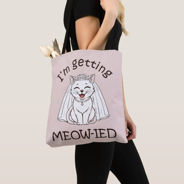 Bolsa Tote Estou a ficar meow-ied! (Close Up)