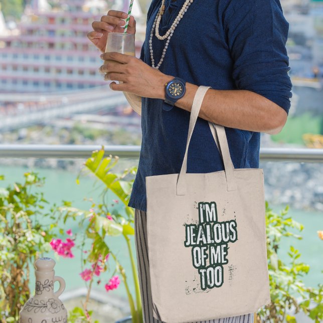 Bolsa Tote Estou com inveja de mim muito Legal... Muito engra (Embrace self-love today! Click to make it yours now and spread the joy. )