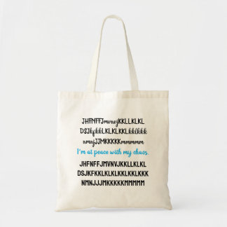 Bolsa Tote Estou em paz com o meu caos.