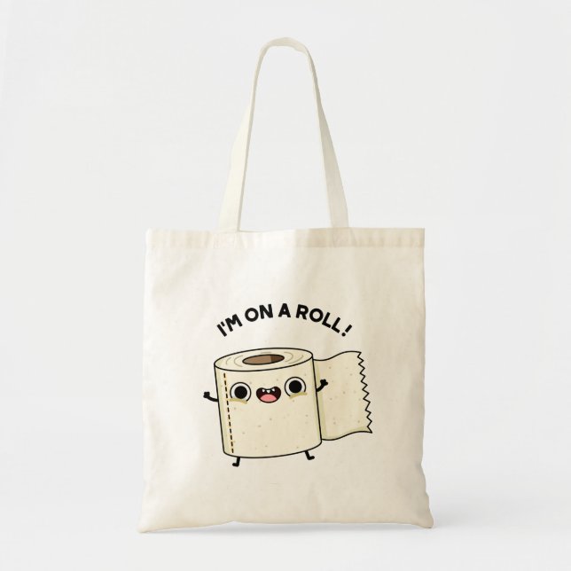 Bolsa Tote Estou em um Roll Funny Toilet Paper (Frente)