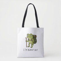 Estou Exausto Design de Rã Engraçado de Trilha
