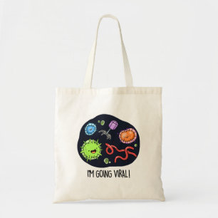 Bolsa Tote Estou indo ao Viral Funny Virus Pun