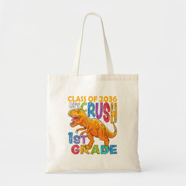 Bolsa Tote Estou Pronta Para Esmagar Dinossauro Da Classe 1Ru (Frente)