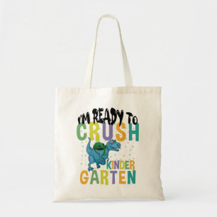 Bolsa Tote Estou Pronto Para Dominar o Dinossauro do Jardim d