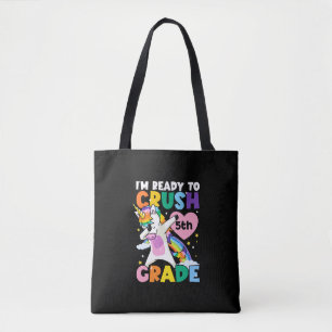 Bolsa Tote Estou pronto para esmagar 5 no Coração Unicórnio 1