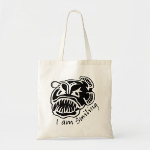 Bolsa Tote Estou sorrindo Anglerfish