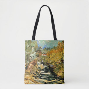 Bolsa Tote Estrada de Vincent van Gogh em Saint-Remy, Figura 