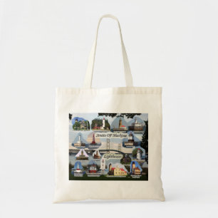 Bolsa Tote Estreitos dos Faróis Mackinac