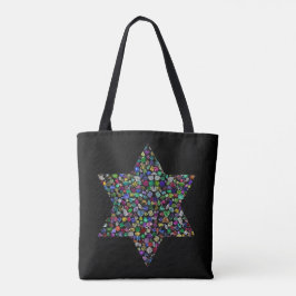 Bolsa Tote Estrela Colorida de David