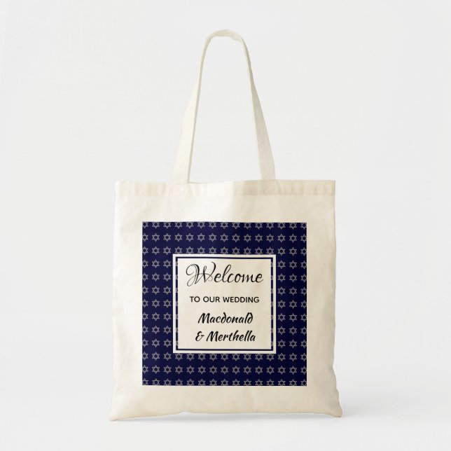Bolsa Tote ESTRELA DE Boas-vindas do Casamento de Destino do  (Frente)