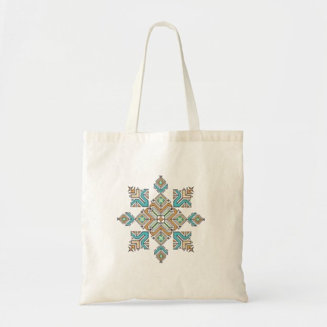 Bolsa Tote Estrela de Bordado Marroquino (Frente)