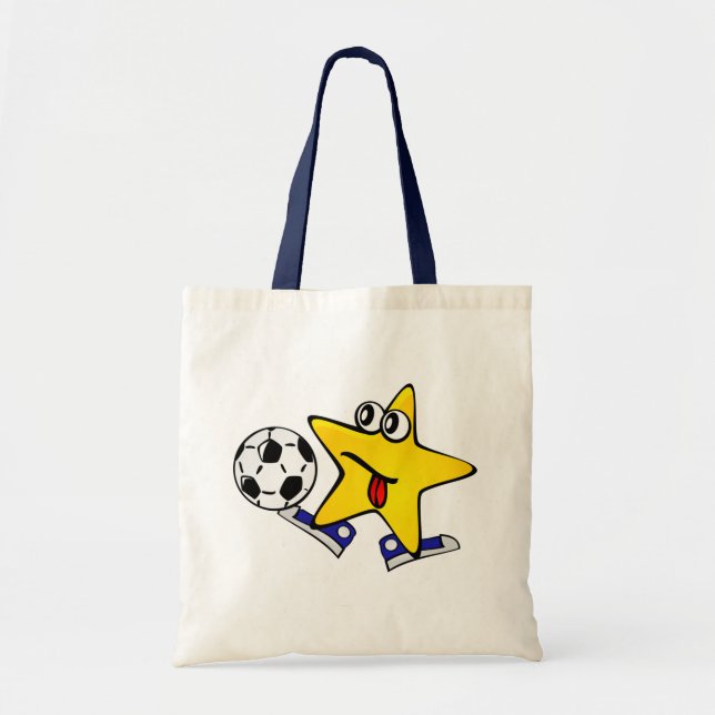Bolsa Tote Estrela de futebol (Frente)