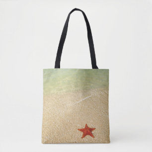 Bolsa Tote Estrela de mar vermelha do coxim Trinidad, Cuba