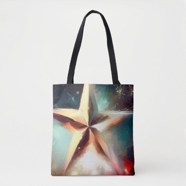 Bolsa Tote Estrela de Natal 2 (Frente)