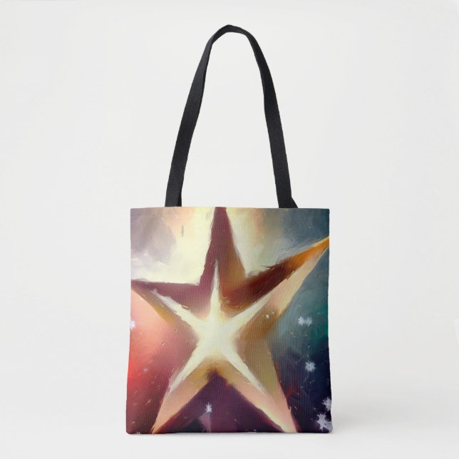 Bolsa Tote Estrela de Natal 4 (Frente)