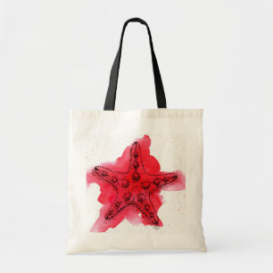 Bolsa Tote Estrela do mar da aguarela