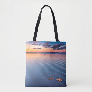 Bolsa Tote Estrela do mar na areia