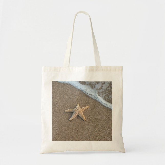 Bolsa Tote Estrela do mar pela praia (Frente)
