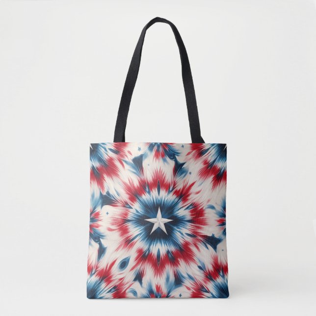 Bolsa Tote Estrela dos EUA "uma nação sob Deus" (Frente)