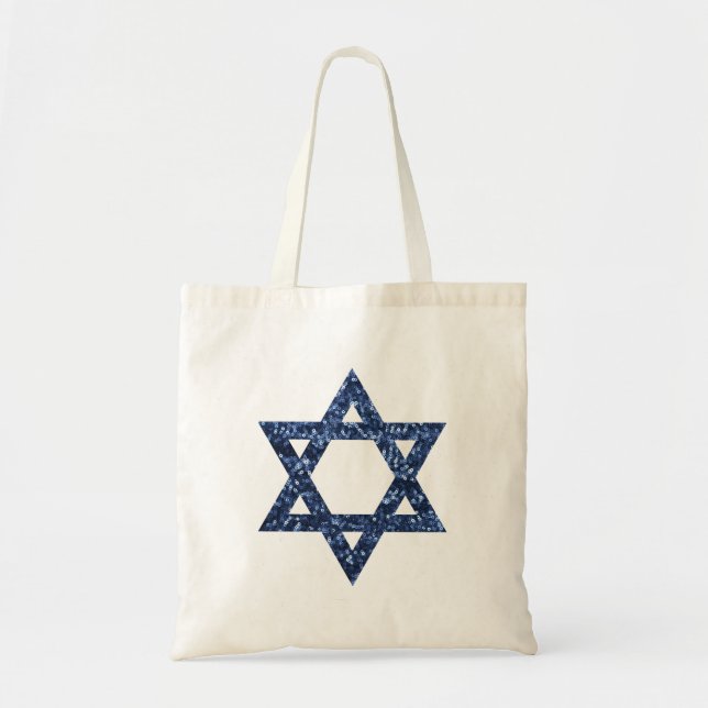 Bolsa Tote estrela sequencial de david (Frente)