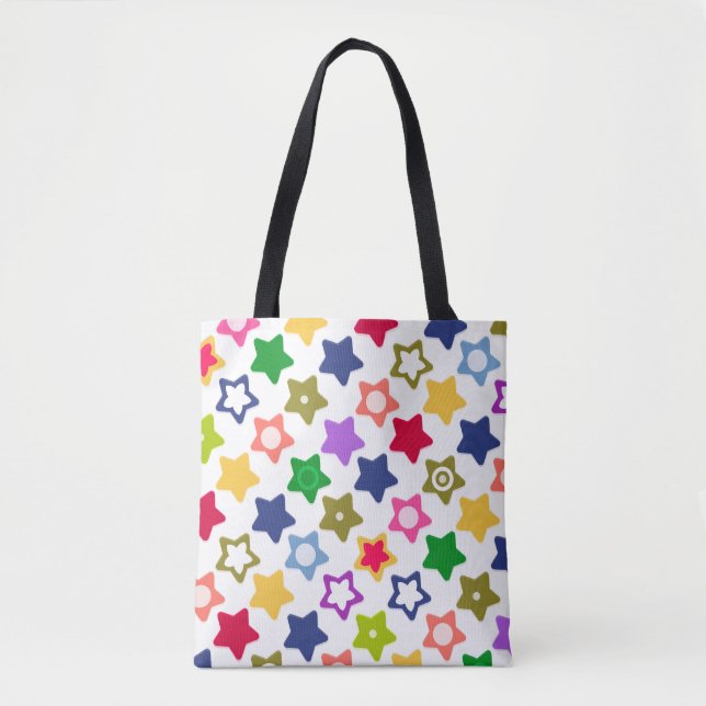 Bolsa Tote Estrelas brilhantes (Frente)