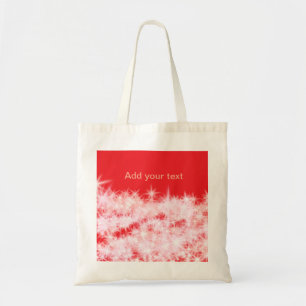 Bolsa Tote Estrelas brilhantes cor-de-rosa vermelho simples a