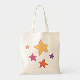 Bolsa Tote Estrelas Coloridas
