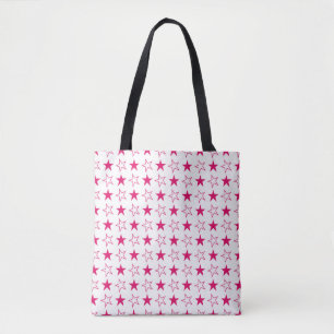 Bolsa Tote Estrelas coloridas, padrão sem costura, estrelas c