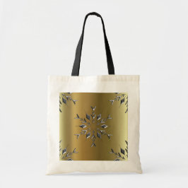 Bolsa Tote Estrelas de Natal Silver