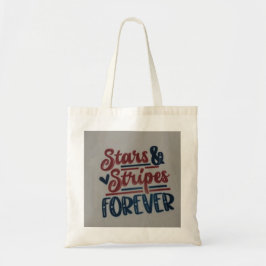 Bolsa Tote Estrelas e listras para sempre tote