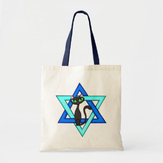 Bolsa Tote Estrelas judaicas do gato