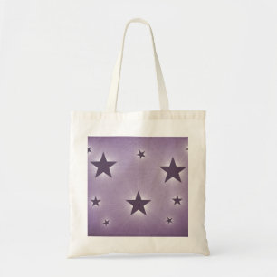 Bolsa Tote Estrelas no Saco de Tota do Céu Noturno, Roxo