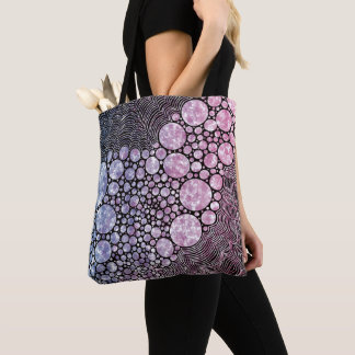 Bolsa Tote Estrelas ou círculos desenho abstrato