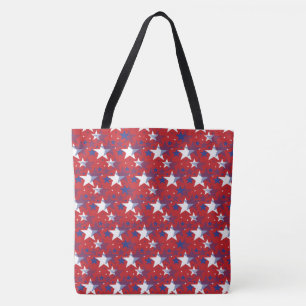 Bolsa Tote Estrelas Patrióticas