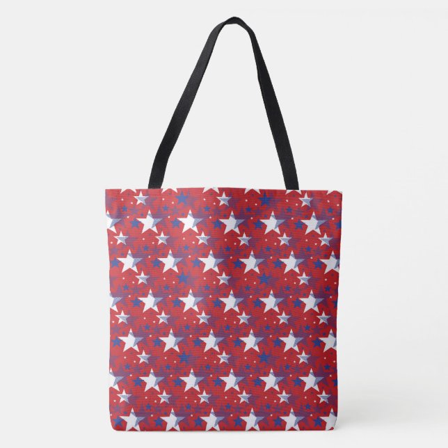 Bolsa Tote Estrelas Patrióticas (Frente)