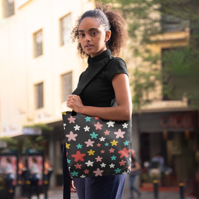 Bolsa Tote Estrelas simétricas (Criador carregado)