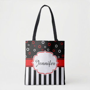 Bolsa Tote Estrias e círculos