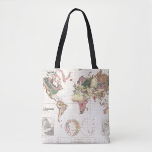 Bolsa Tote Estrutura Geological do globo