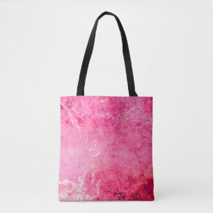 Bolsa Tote Estruturas rosa feitas manualmente em uma pintura