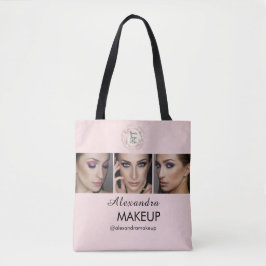 Bolsa Tote Estúdio de Maquiagem para Fotos com Logotipo em Ro
