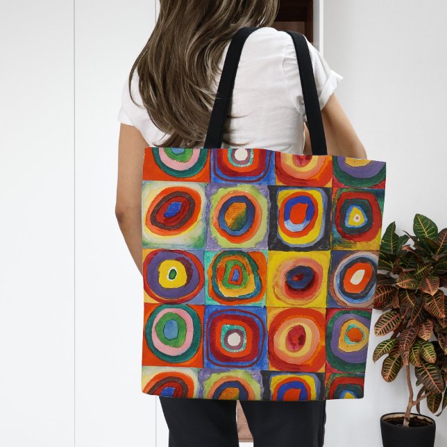 Bolsa Tote Estudo de cor | Wassily Kandinsky (Criador carregado)