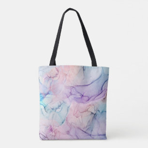 Bolsa Tote Etéreo Tênue Pastel Aquarela Tinta Fantasia Glamou