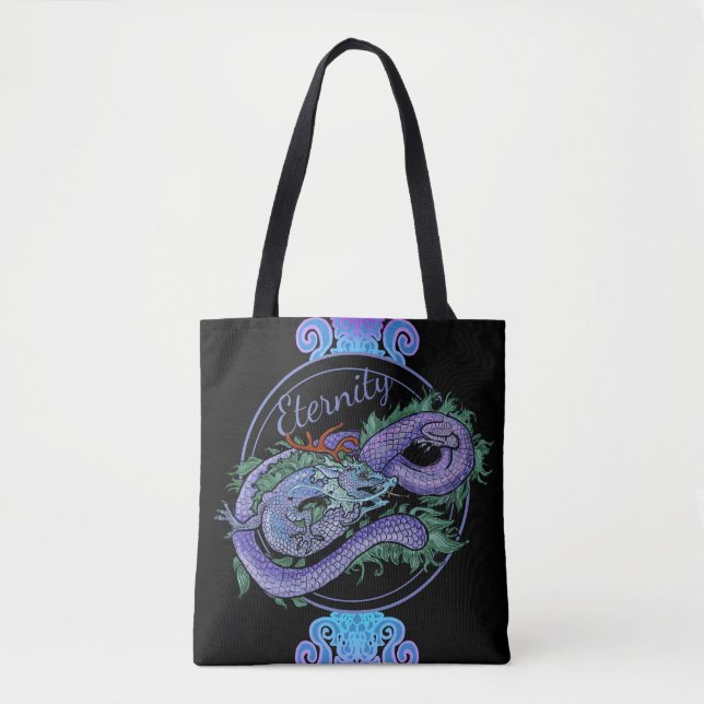 Bolsa Tote Eternidade do Dragão Oriental (Frente)